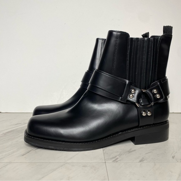 Marc Fisher Mizzie Black Harness Square Toe Boot 8 1/2 M - Picture 14 of 14